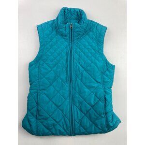 Croft & Barrow Women's S Teal Puffer Vest